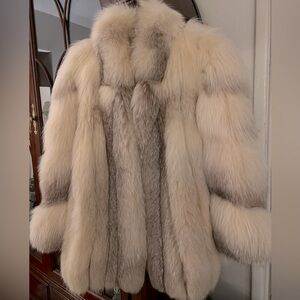 Maas Brothers Luxe Arctic Fox Fur Coat Vintage